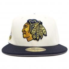 New Era 59Fifty Fitted Cap Chicago Blackhawks 2015 Stanley Cup Champions / Off White x Navy