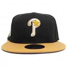 New Era 9Fifty Snapback Cap Philadelphia Phillies 1996 All Star Game / Black x Camel