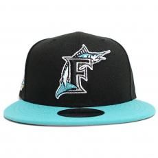 New Era 9Fifty Snapback Cap Florida Marlins 2003 World Series 100th Anniversary / Black x Teal