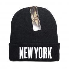 Mirae Acrylic Beanie Cap New York / Black