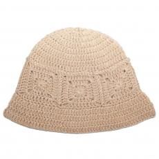 Crochet Bucket Hat Monotone / Beige