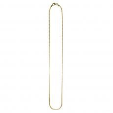 14K Coating Silver 925 Franco Chain Necklace No.406 / Gold