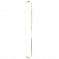 14K Coating Silver 925 Franco Chain Necklace No.407 / Gold