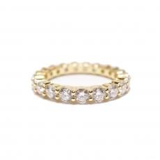 14K Coating Silver 925 Eternity Ring No.101 / Gold