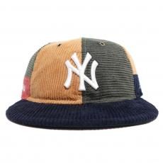 MoMA x New Era Retro Crown 9Fifty Corduroy Patchwork Strapback Cap ��New York Yankees�� / Multi