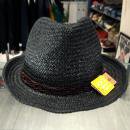 Natural Straw Hat "Black" No.4