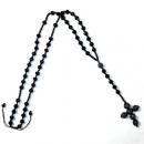 Stone Rosary Necklaces / Black