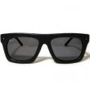 9five Sunglasses 2THREE / Black Leather x Cement