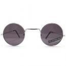 New York Sunglass Small Round Type / Silver x Black