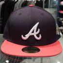 New Era 59Fifty Fitted Cap Atlanta Braves World Series 1996 / Navy x Red
