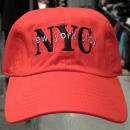 Newhattan 6 Panel Baseball Cap  NYC / Red