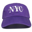Newhattan 6 Panel Baseball Cap NYC / Purple