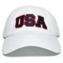 Newhattan 6 Panel Baseball Cap USA / White