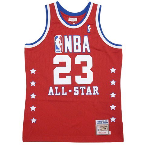 Mitchell & Ness Throwback Jersey “Michael Jordan 1989 NBA All-Stars” / Red  - 名古屋 Blow Import HIPHOP WEAR SHOP