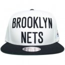 Mitchell & Ness Snapback Cap Brooklyn Nets / White x Black