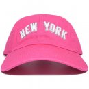 Newhattan 6 Panel Baseball Cap New York / Hot Pink