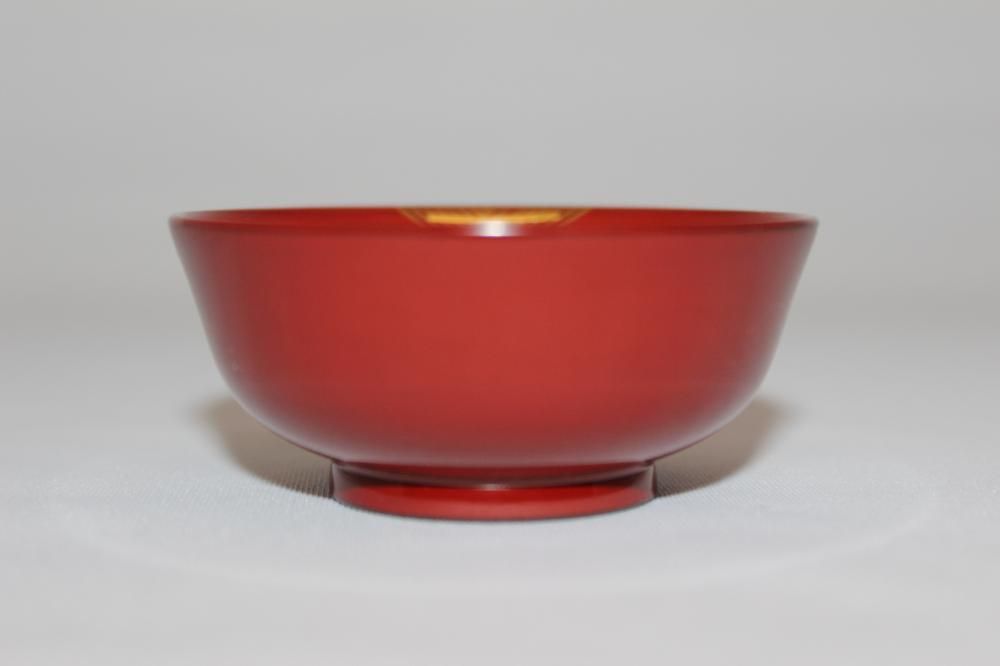 羽反ぐい呑み 吟朱 会津絵菊絵 - 福西惣兵衛商店