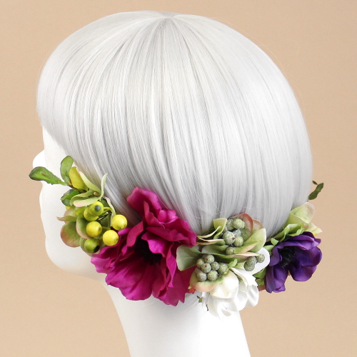 アネモネの髪飾り（ミックス） - airaka｜花飾りのアトリエ