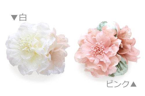 アーティフィシャルフラワー(造花)のcouture flower フレンチキス（白）_airaka