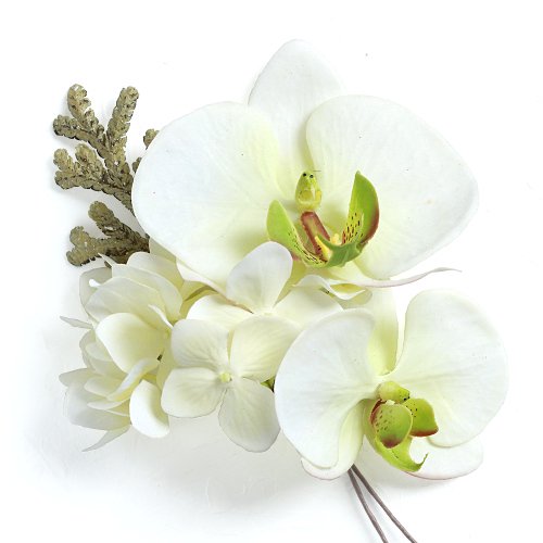 胡蝶蘭の髪飾り - airaka｜花飾りのアトリエ