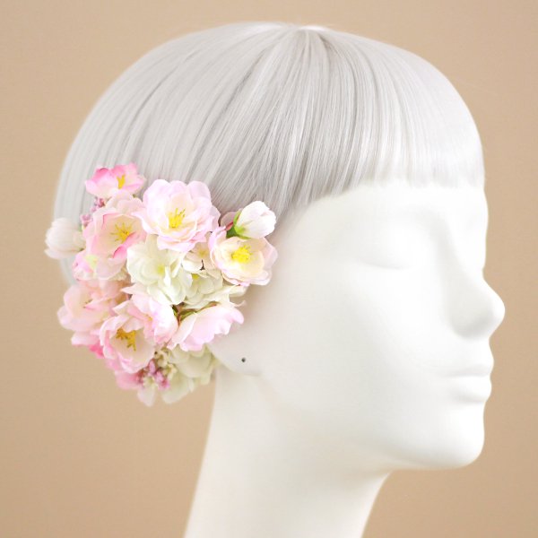 アーティフィシャルフラワー(造花)の桜の髪飾り_airaka