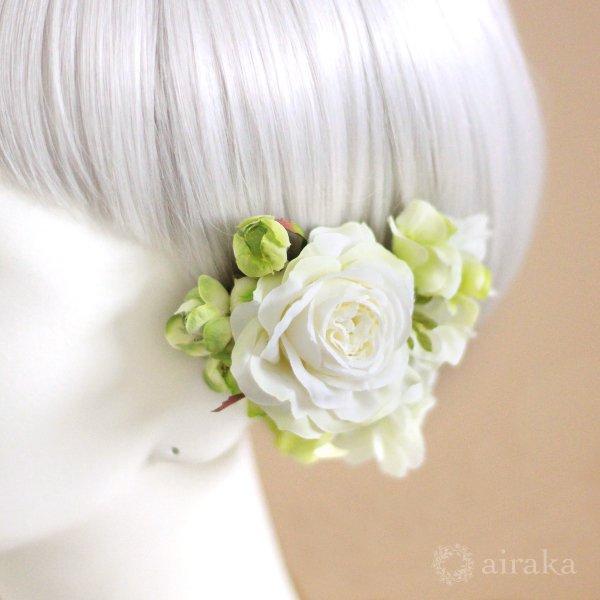 カラーの髪飾り - airaka｜花飾りのアトリエ
