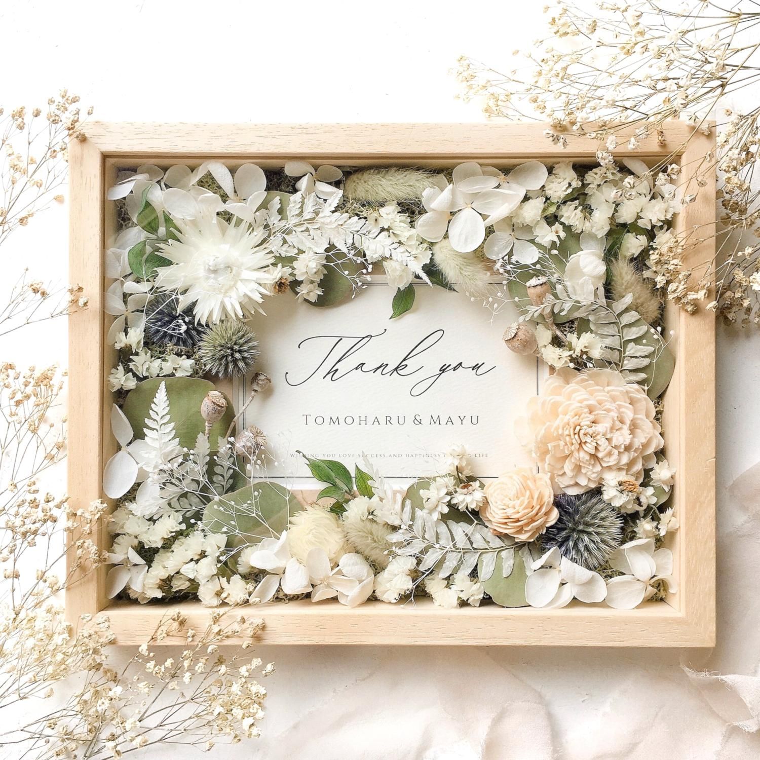 フラワーフォトフレーム フォリアージュ Airaka 花飾りのアトリエ フラワーフォトフレーム フォリアージュ Airaka 花飾りのアトリエ