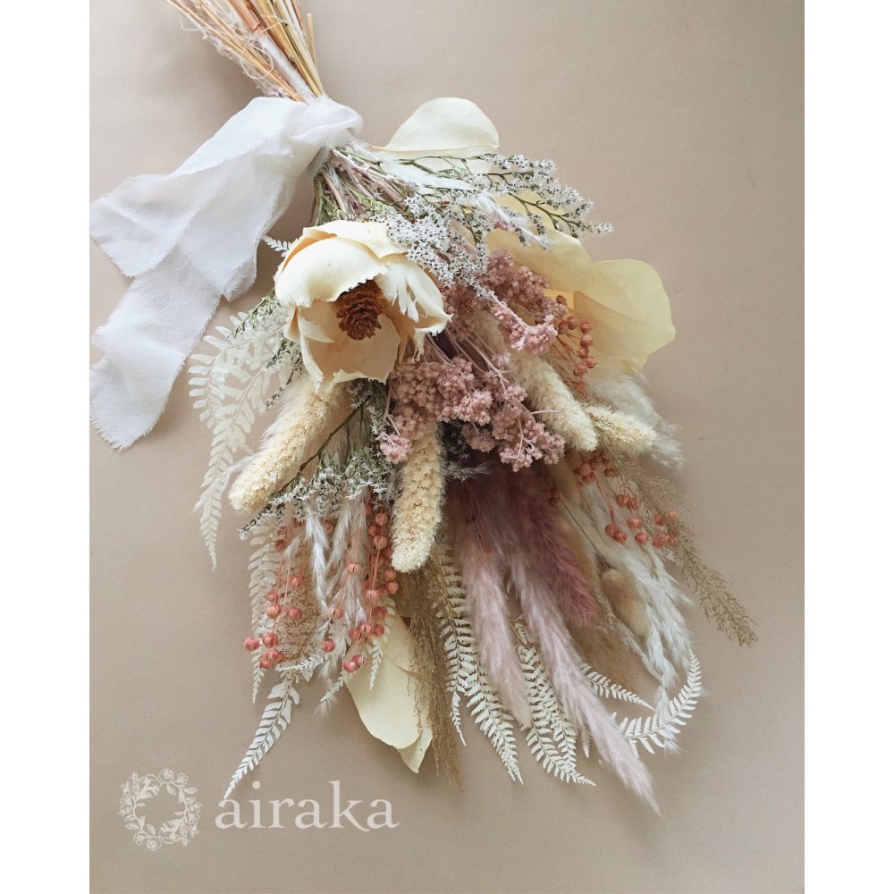 スワッグ/スモーキーピンク - airaka｜花飾りのアトリエ