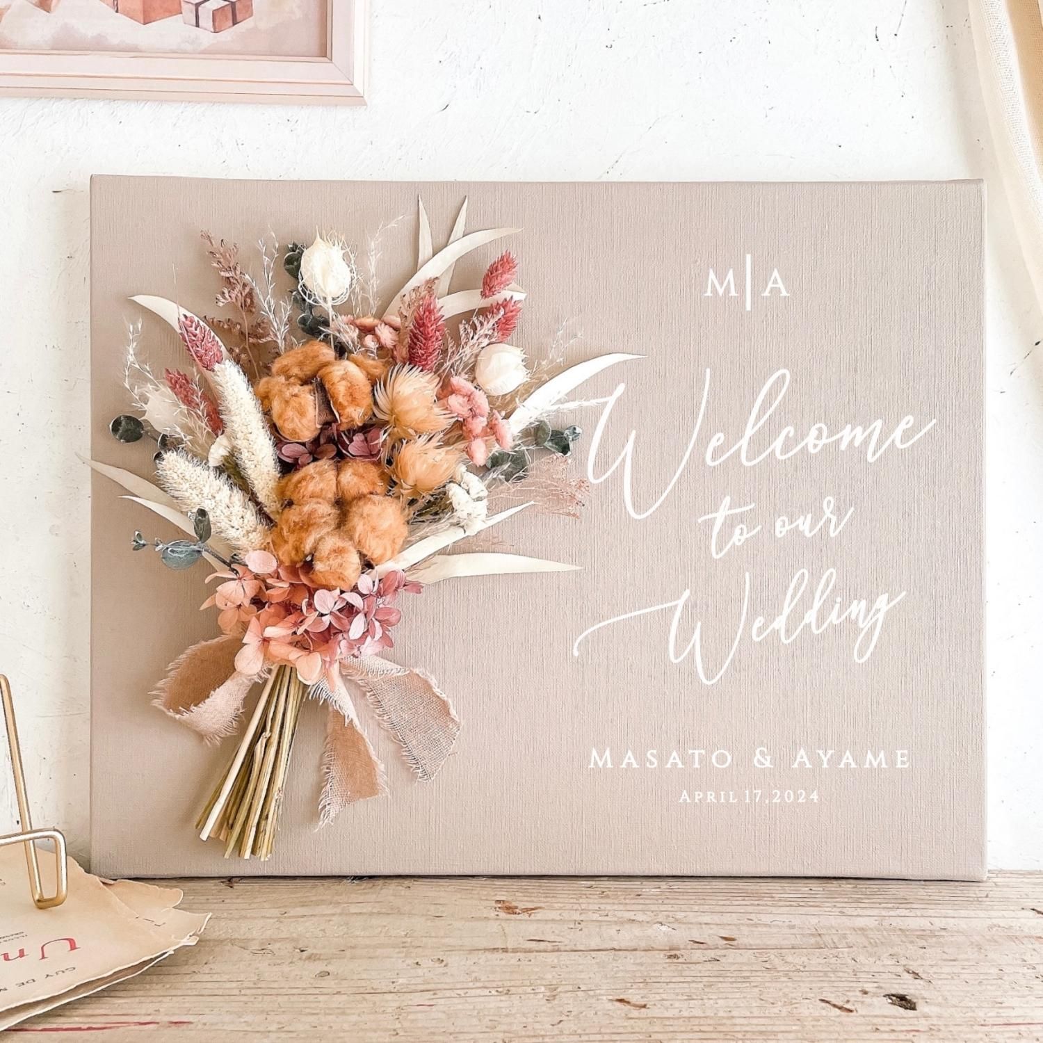 b17】母の日☆敬老の日☆結婚式☆フラワーフォトフレーム☆