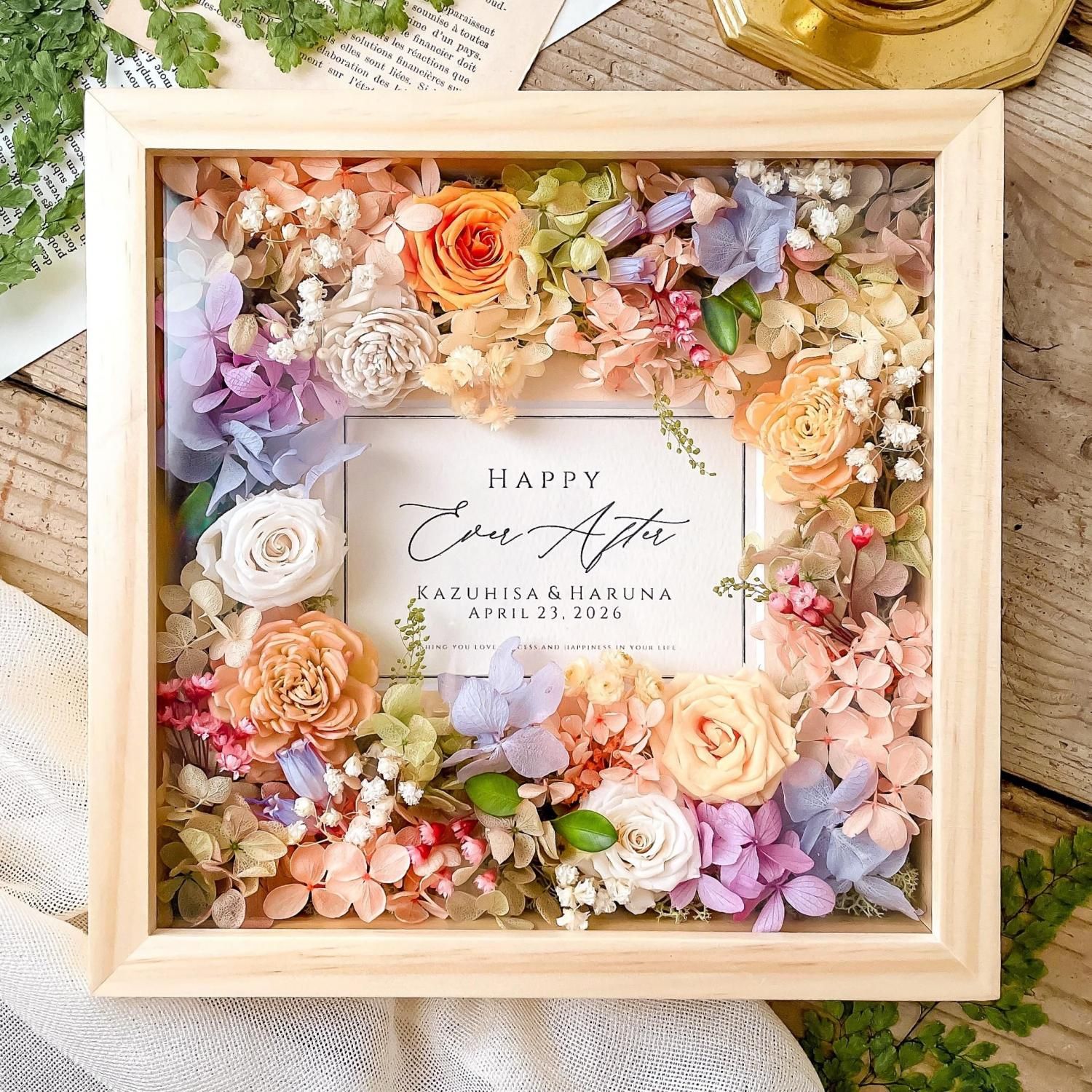 フォトフレーム フラワーリース フラワーバケツ オーダー受付 ウェルカムスペース 楽天市場】【最短翌日配達☆15時〆】プリザーブドフラワー