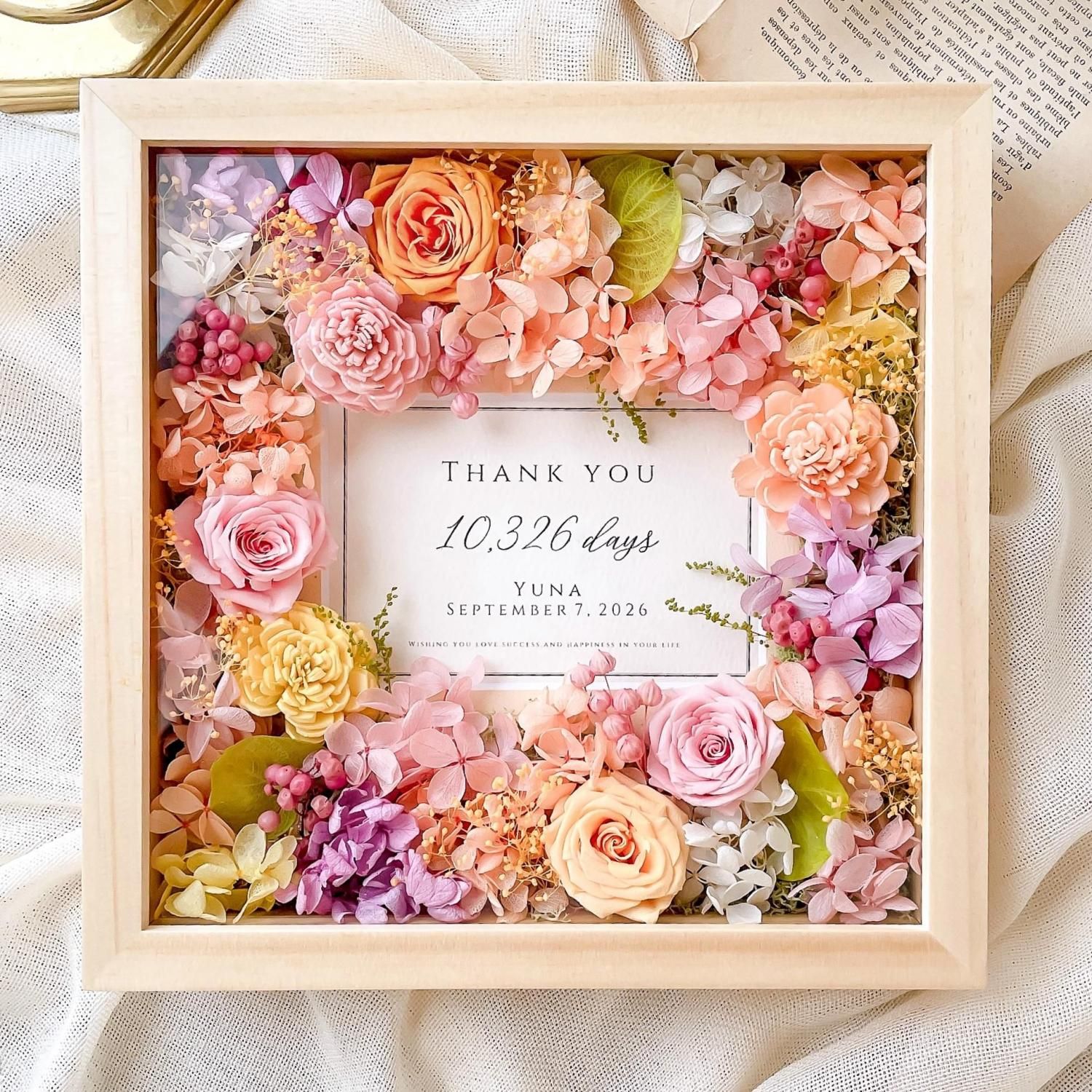 フラワーフォトフレーム | フィオーレ - airaka｜花飾りのアトリエ