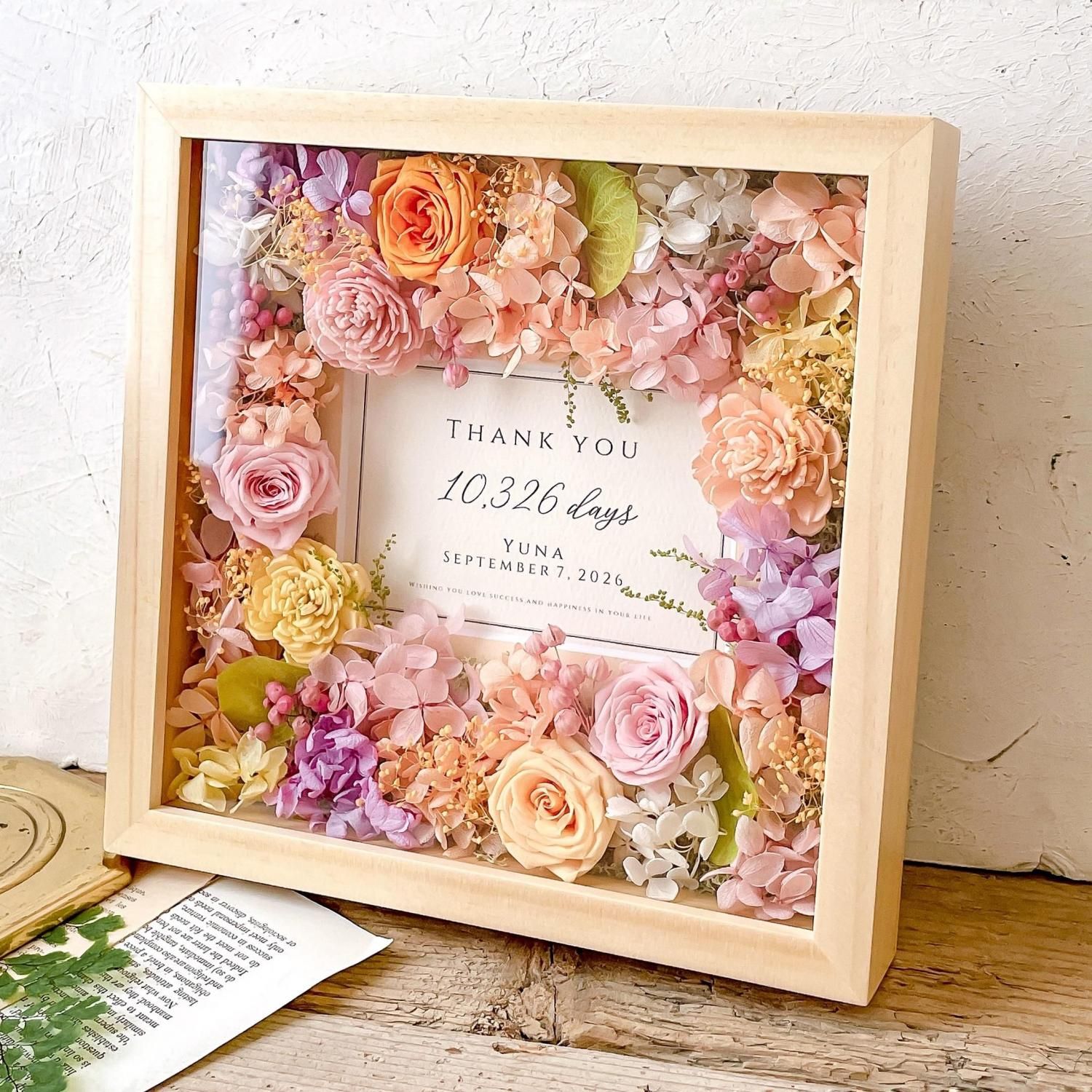 フラワーフォトフレーム | フィオーレ - airaka｜花飾りのアトリエ