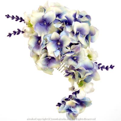 紫陽花の髪飾り Airaka 花飾りのアトリエ