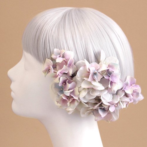 紫陽花の髪飾り（ラベンダー） - airaka｜花飾りのアトリエ