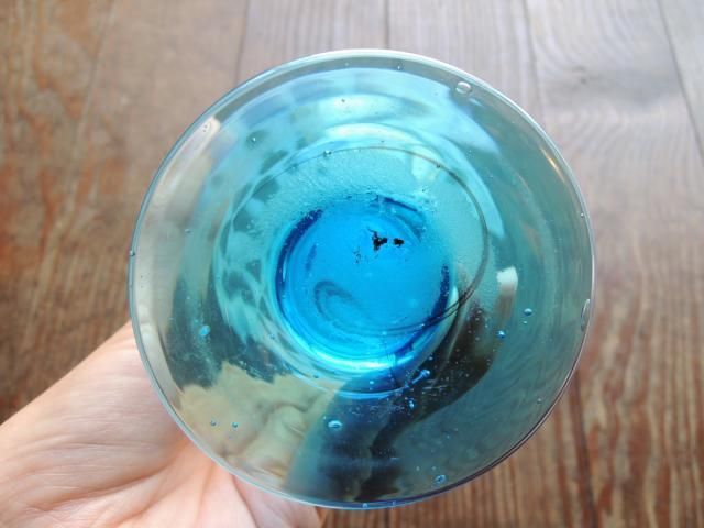 鱗紋青足なつめ型氷コップ - 倉敷 こきーゆ