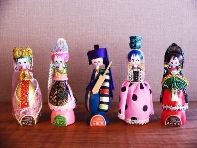 世界風俗こけし5体セット - 倉敷 こきーゆ