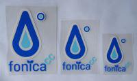 f Fcc Logo Sticker08  (die cut) / blue x l-blue
