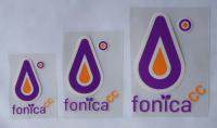 f Fcc Logo Sticker08  (die cut) / l-purple x orange