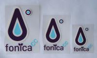 f Fcc Logo Sticker08  (die cut) / d-purple x l-blue