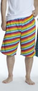 Brain Laundry  REVERSIBLE MESH SHORT PATNS 
07/ RAINBOW (XS) (S)