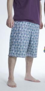 Brain Laundry  REVERSIBLE MESH SHORT PATNS/ FCC   (XS)