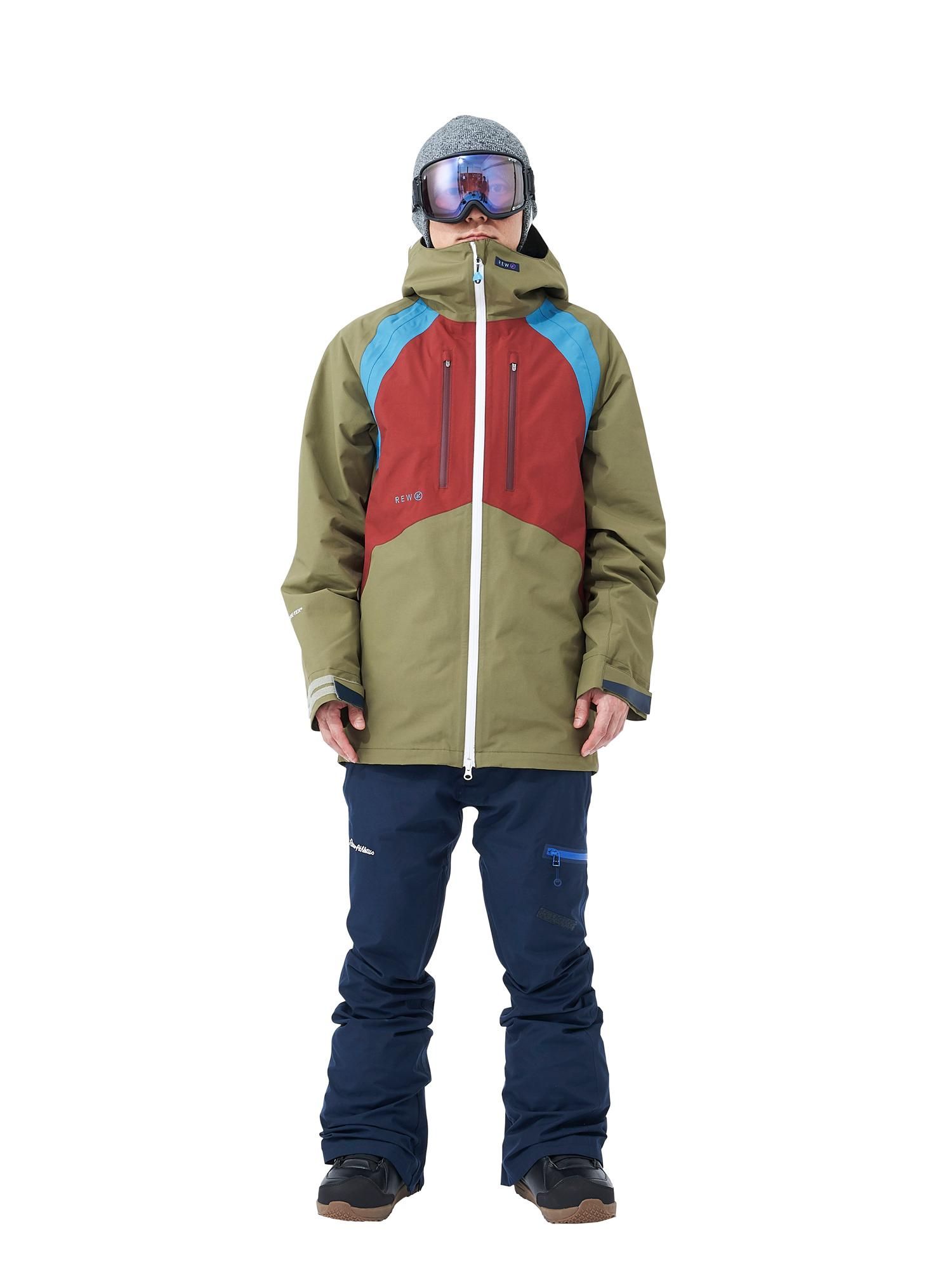 REW INSANE JKT 08 [GORE-TEX] Ｌサイズ INSANE JKT 08 [GORE-TEX] 2L NAVY x RED x L-YELLOW x D-BLUE