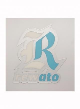 r Logo sticker (Die Cut) Sliver x L-blue