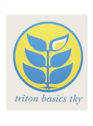 t Circle Logo Sticker09 / Lemon x Sky