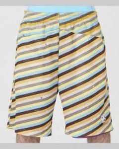 BRAIN LAUNDRY MESH SHORTS PANTS / RAINBOW