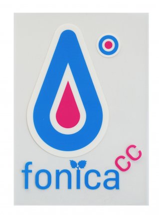 f FCC Logo Sticker (die cut) / SKY x L-BLUE