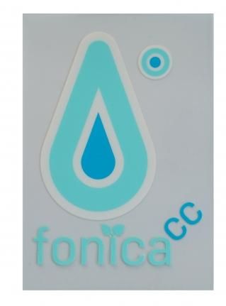 f FCC Logo Sticker (die cut) / Mint x Sky