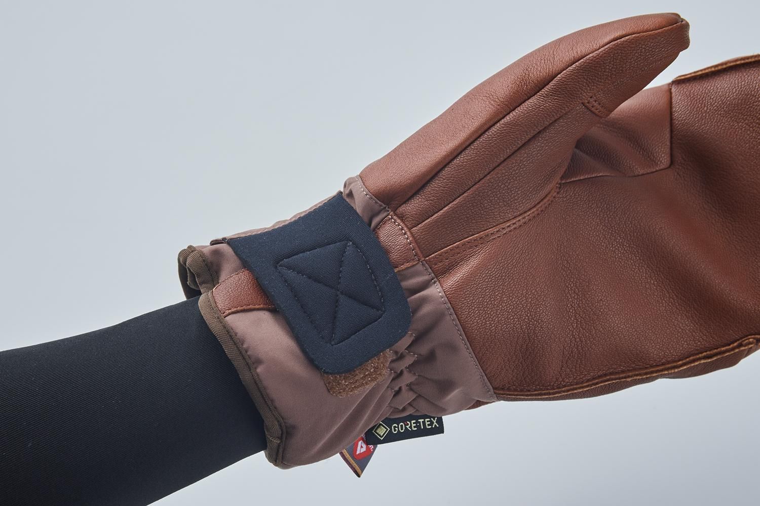 VOLUME GLOVE ALT2700 ミトングローブ ALT 2700 [ GORE-TEX/ Gore Warm tech] NAVY LEATHER x BROWN