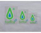 f Fcc Logo Sticker09 (die cut)  / l-green x blue