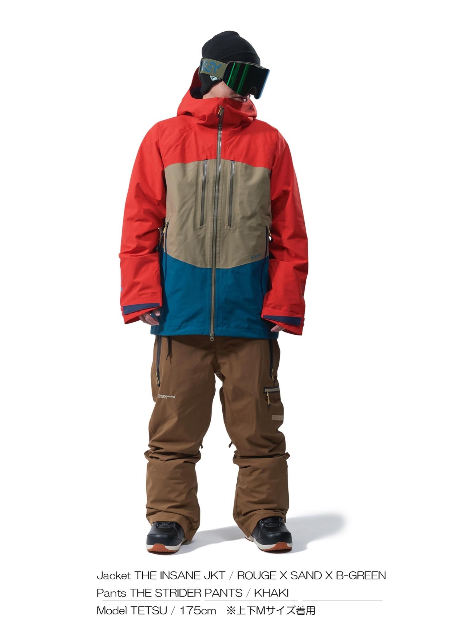 r INSANE JKT 12 [ GORE-TEX 2L ] ROUGE x SAND x B-GREEN - Rew